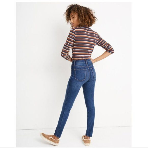 MADEWELL 10" High-Rise Skinny Jeans in Tarren Wash: THERMOLITE® Edition - 23 - Picture 3 of 10